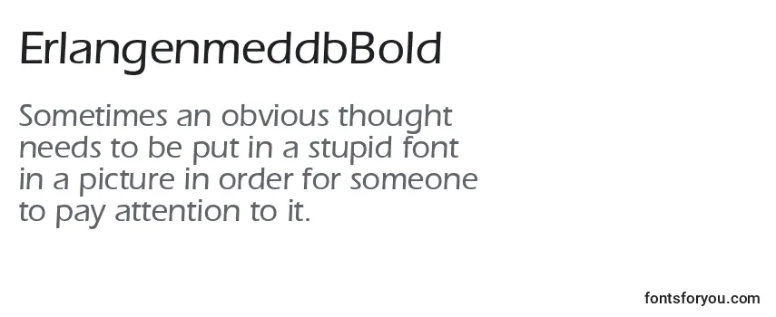 Review of the ErlangenmeddbBold Font