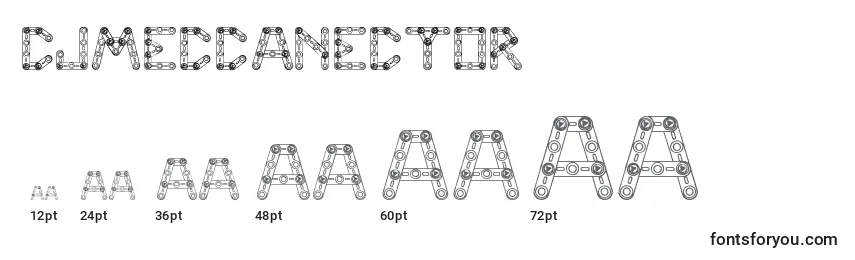 Cjmeccanector Font Sizes