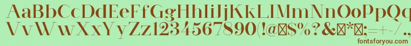 More about RedvelvetRegular Font RedvelvetRegular Font – Brown Fonts on Green Background