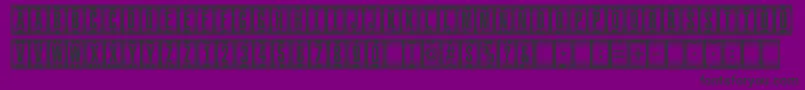 CounterDial Font – Black Fonts on Purple Background