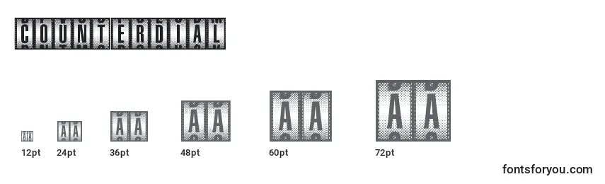 CounterDial Font Sizes