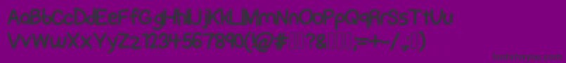 RapidMentalThursday Font – Black Fonts on Purple Background