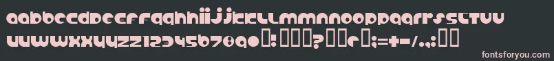 Czcionka Anabs – różowe czcionki na czarnym tle
