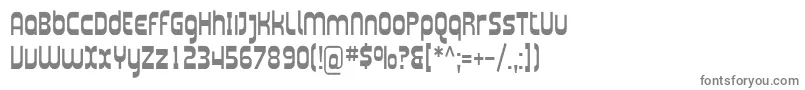 PlasmaticaCond-fontti – harmaat kirjasimet valkoisella taustalla
