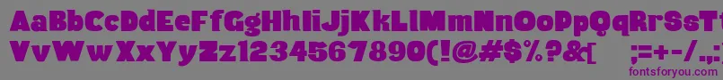 Musa Font – Purple Fonts on Gray Background
