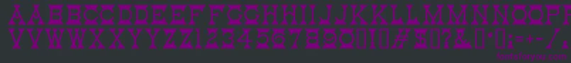 Mantel Font – Purple Fonts on Black Background