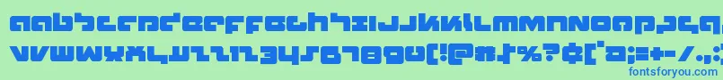 fuente Boomstick – Fuentes Azules Sobre Fondo Verde