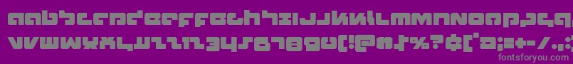 フォントBoomstick – 紫の背景に灰色の文字