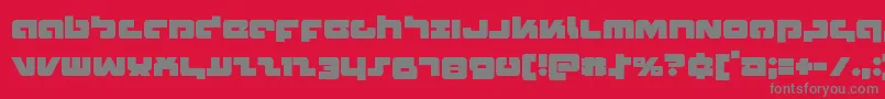フォントBoomstick – 赤い背景に灰色の文字