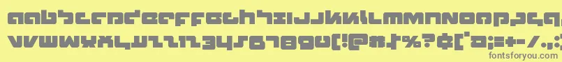 Boomstick Font – Gray Fonts on Yellow Background