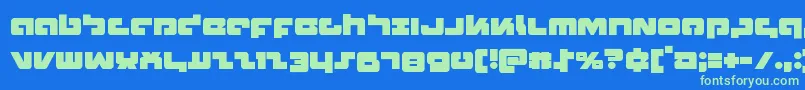 Boomstick Font – Green Fonts on Blue Background