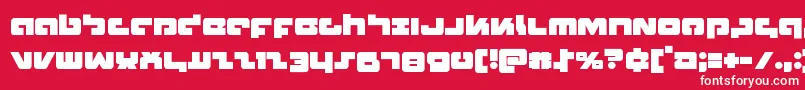 Boomstick Font – White Fonts on Red Background