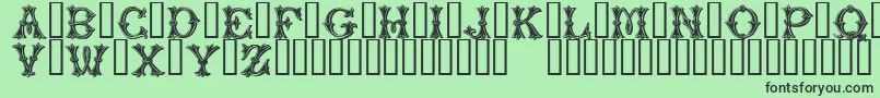 Police PurcellTM – polices noires sur fond vert