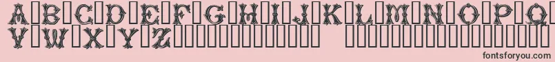PurcellTM Font – Black Fonts on Pink Background