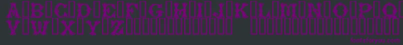 PurcellTM Font – Purple Fonts on Black Background