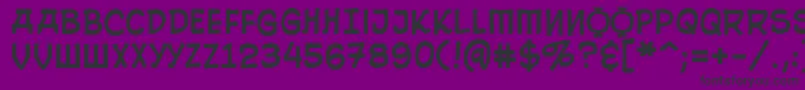 10cesrg Font – Black Fonts on Purple Background