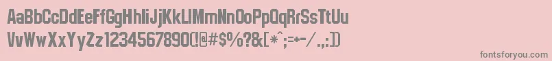 Collegeregular Font – Gray Fonts on Pink Background