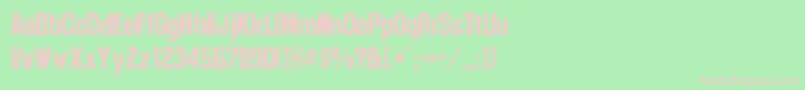 Collegeregular Font – Pink Fonts on Green Background