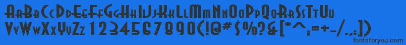 More about AsiaExtendedBold Font AsiaExtendedBold Font – Black Fonts on Blue Background