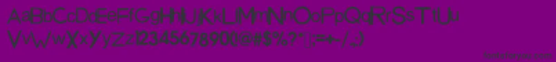 フォントSanDiegoFont – 紫の背景に黒い文字
