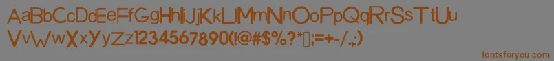 SanDiegoFont Font – Brown Fonts on Gray Background