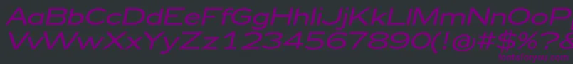 Zeppelin42Italic Font – Purple Fonts on Black Background