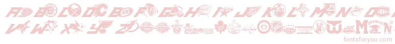 Nhl Font – Pink Fonts on White Background