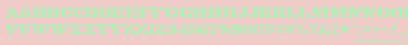 Dirty ffy Font – Green Fonts on Pink Background