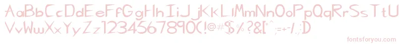 Pcgregoriankk Font – Pink Fonts on White Background