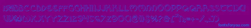 Brinathyns Font – Blue Fonts on Purple Background