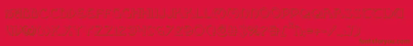 Brinathyns-fontti – ruskeat fontit punaisella taustalla