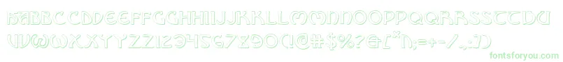 Brinathyns Font – Green Fonts on White Background