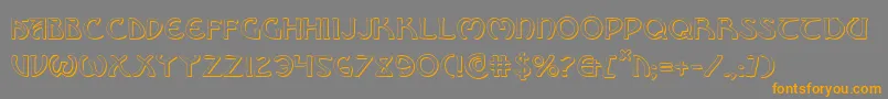 Brinathyns-Schriftart – Orangefarbene Schriften auf grauem Hintergrund