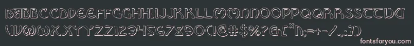 Brinathyns Font – Pink Fonts on Black Background