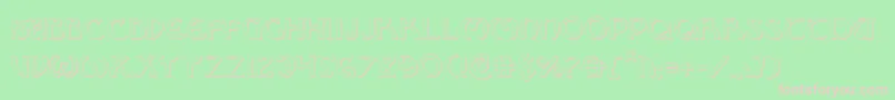 Brinathyns Font – Pink Fonts on Green Background