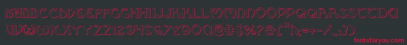 Brinathyns Font – Red Fonts on Black Background