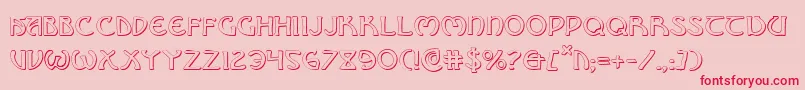 Brinathyns Font – Red Fonts on Pink Background