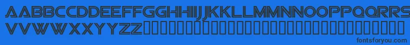 Vipesrg Font – Black Fonts on Blue Background