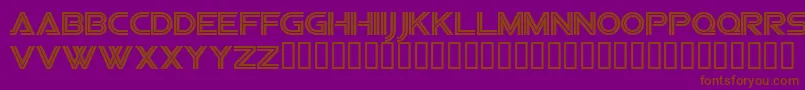 Vipesrg Font – Brown Fonts on Purple Background