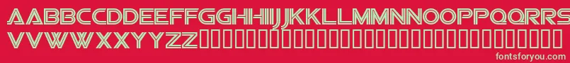 Vipesrg Font – Green Fonts on Red Background