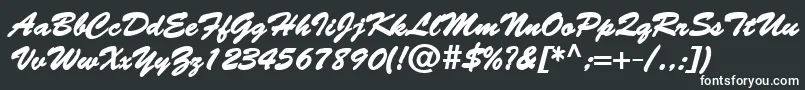 BantyBold Font – White Fonts on Black Background