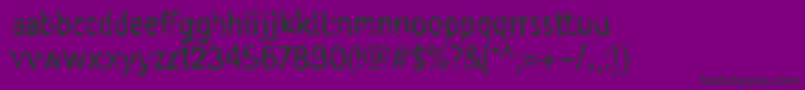 フォントTaigatru – 紫の背景に黒い文字