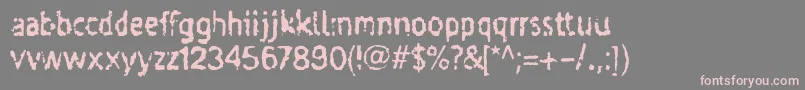 Taigatru Font – Pink Fonts on Gray Background