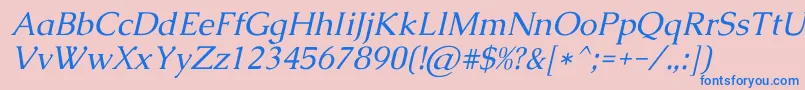 fuente CaudexItalic – Fuentes Azules Sobre Fondo Rosa