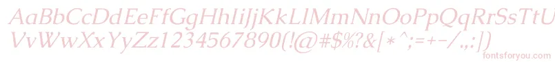 Fonte CaudexItalic – fontes cor-de-rosa