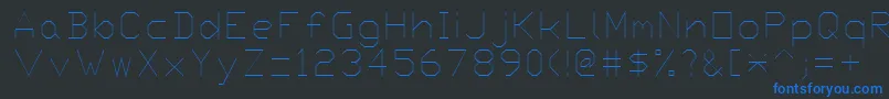 Proxy6 Font – Blue Fonts on Black Background