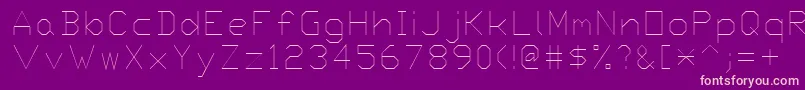 Czcionka Proxy6 – różowe czcionki na fioletowym tle