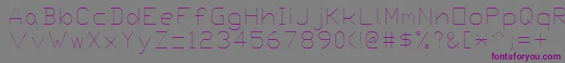 Proxy6 Font – Purple Fonts on Gray Background