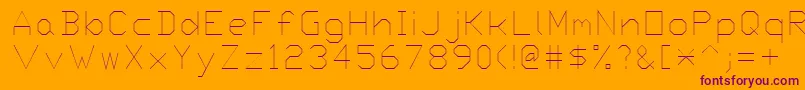 Proxy6 Font – Purple Fonts on Orange Background