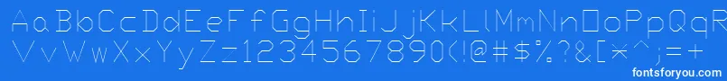 Proxy6 Font – White Fonts on Blue Background